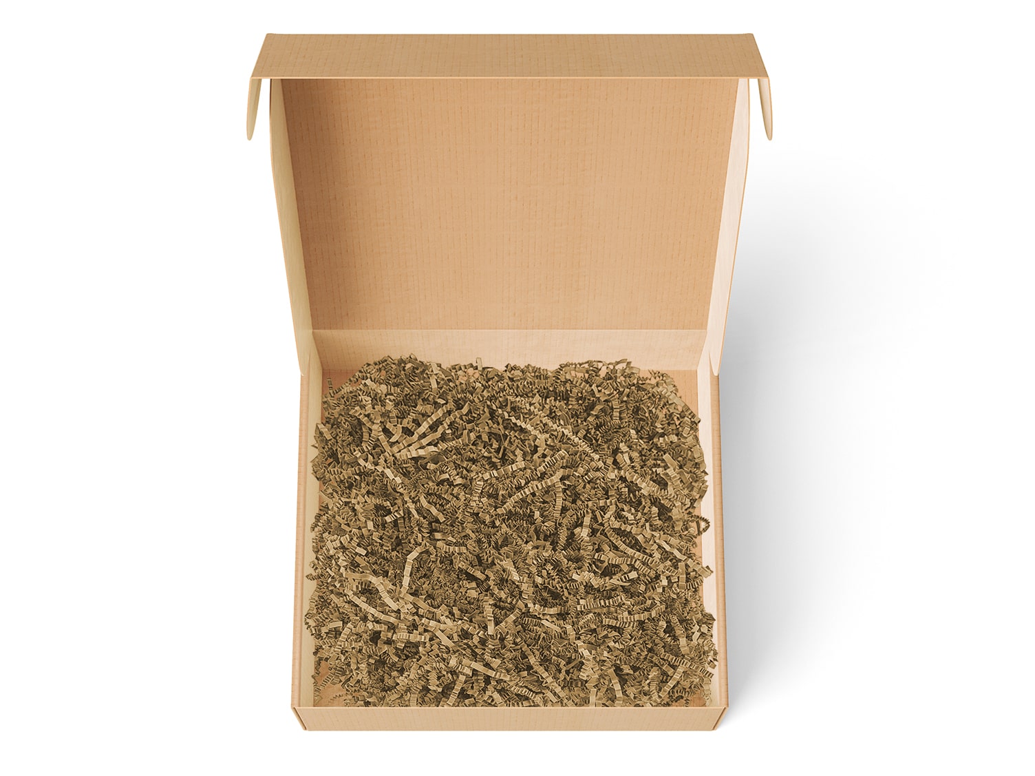 Коробка с крафт наполнителем